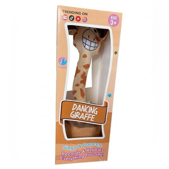 Giraffe Stuffed Animal Singing ,Dancing,Talking,Light Up - Picture 2 of 7